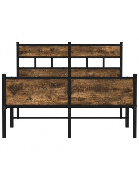 Giroletto senza Materasso Rovere Fumo 120x190 cm in Truciolato