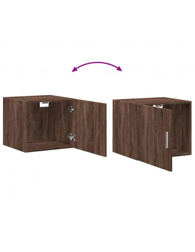 Mobile Sottile Rovere Marrone 45x42,5x225 cm in Truciolato