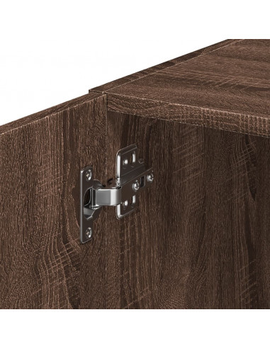 Mobile Sottile Rovere Marrone 45x42,5x225 cm in Truciolato