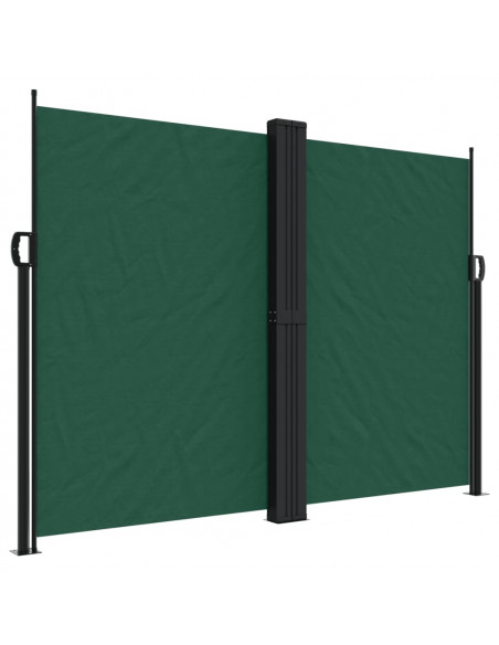 Tenda da Sole Laterale Retrattile Verde Scuro 180x600 cm