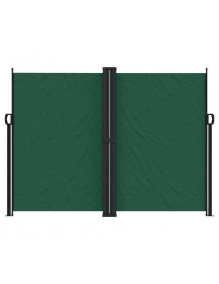 Tenda da Sole Laterale Retrattile Verde Scuro 180x600 cm