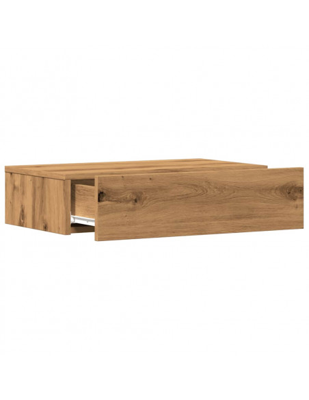 Mobili Porta TV Luci LED 2 pz Rovere Artigianale 60x35x15,5 cm