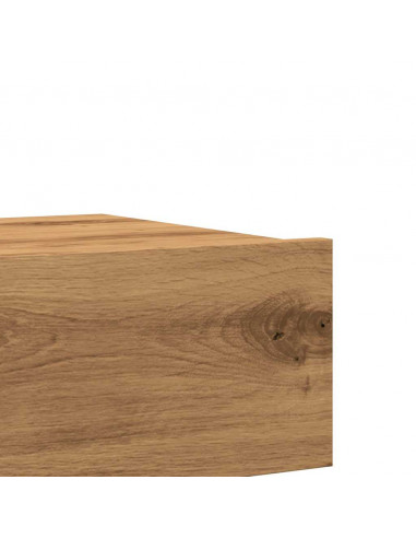 Mobili Porta TV Luci LED 2 pz Rovere Artigianale 60x35x15,5 cm