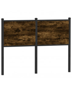 Testiera Rovere Fumo 120 cm in Legno Multistrato e Acciaio