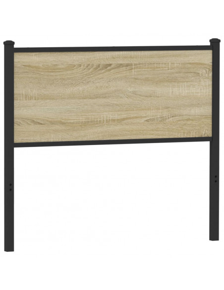 Testiera Sonoma 107 cm in Legno Multistrato e Acciaio