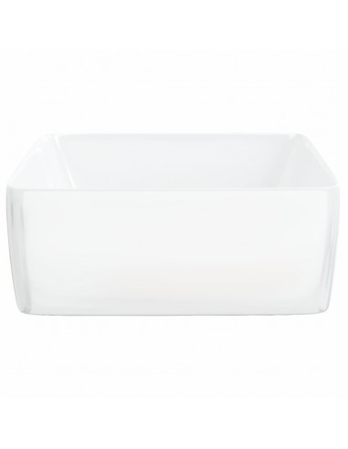 Lavandino Bianco 48x37x13 cm in Ceramica Rettangolare