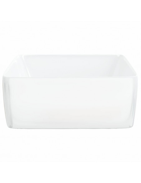 Lavandino Bianco 48x37x13 cm in Ceramica Rettangolare