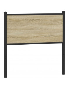 Testiera Sonoma 90 cm in Legno Multistrato e Acciaio