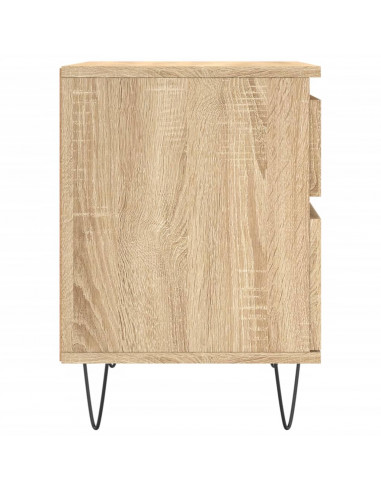 Comodini 2pz Rovere Sonoma 40x35x50 cm in Legno Multistrato