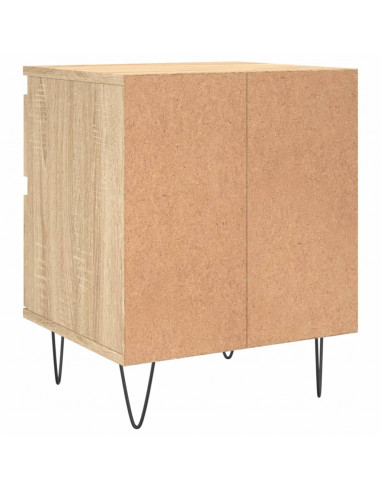 Comodini 2pz Rovere Sonoma 40x35x50 cm in Legno Multistrato
