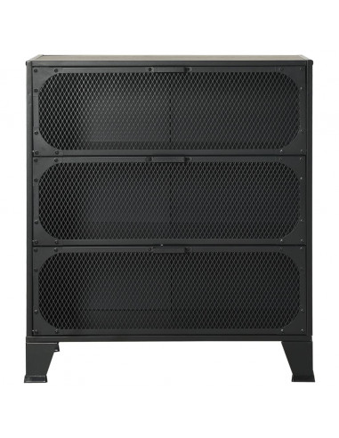 Armadi Portaoggetti 2 pz Grigi 72x36x82 cm Metallo e MDF