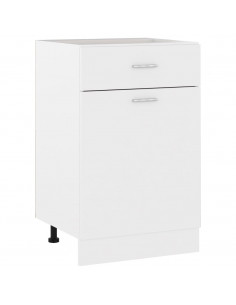 Armadio con Cassetto Bianco 50x46x81,5 cm in Legno Multistrato 2