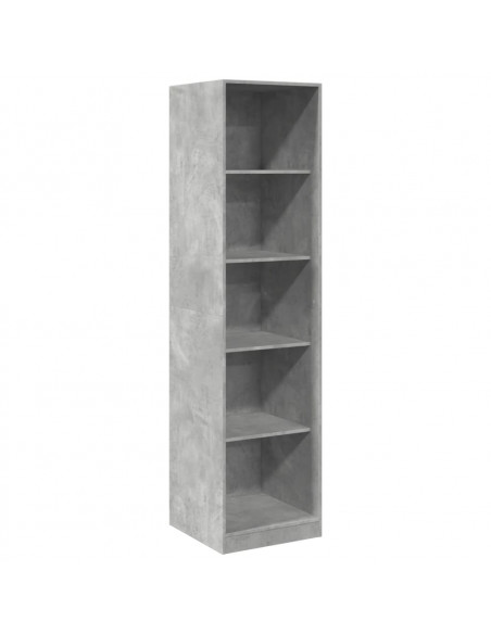 Armadio Grigio Cemento 50x50x200 cm in Legno Multistrato
