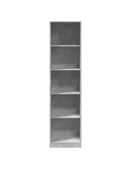 Armadio Grigio Cemento 50x50x200 cm in Legno Multistrato