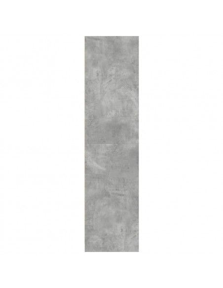 Armadio Grigio Cemento 50x50x200 cm in Legno Multistrato
