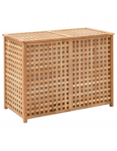 Portabiancheria 87,5x46x67 cm in Legno Massello di Noce 2