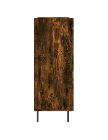 Credenza Rovere Fumo 69,5x34x90 cm in Legno Multistrato