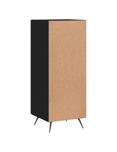 Credenza Nero 34,5x34x90 cm in Legno Multistrato