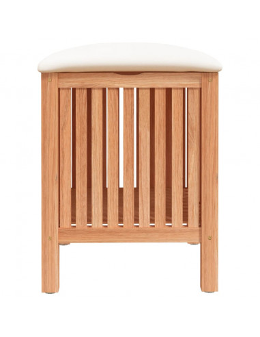 Sgabello da Bagno 40,5x40x52 cm in Legno Massello di Noce