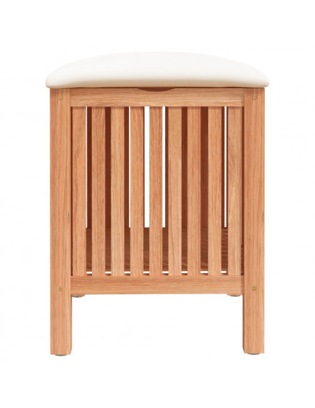 Sgabello da Bagno 40,5x40x52 cm in Legno Massello di Noce