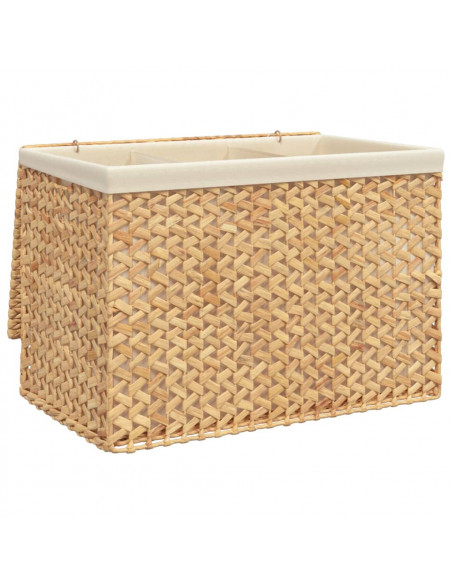 Cesto Portabiancheria a 3 Sezioni 75x42,5x52cm Giacinto d'Acqua