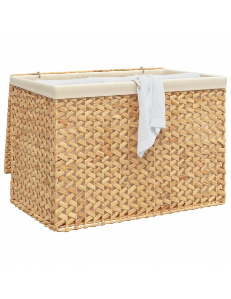 Cesto Portabiancheria a 3 Sezioni 75x42,5x52cm Giacinto d'Acqua