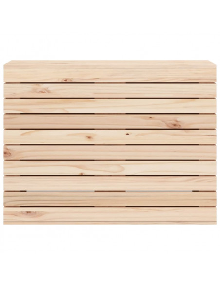 Cesto per Bucato 88,5x44x66 cm Legno Massello Pino
