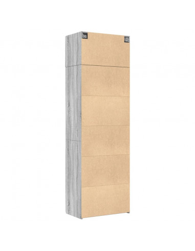 Armadietto Grigio Sonoma 70x42,5x225 cm in Truciolato