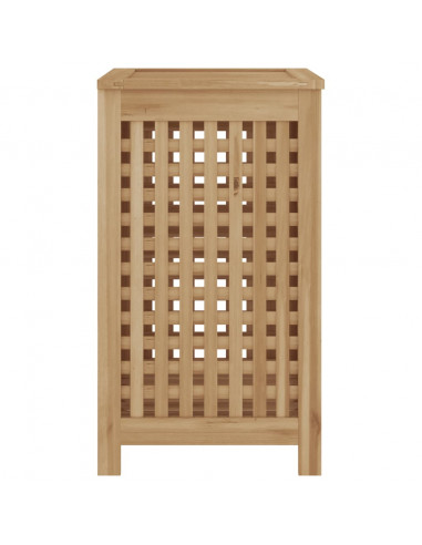 Cesto del Bucato 50x35x60 cm in Legno Massello di Teak