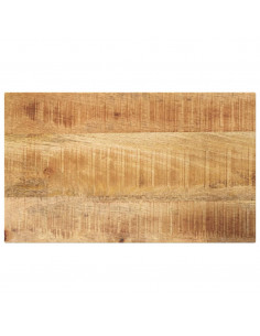 Piano per Tavolo 50x30x2,5cm Rettangolare Legno di Mango Grezzo 2