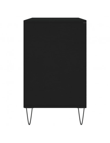 Scarpiera Nera 102x36x60 cm in Legno Multistrato