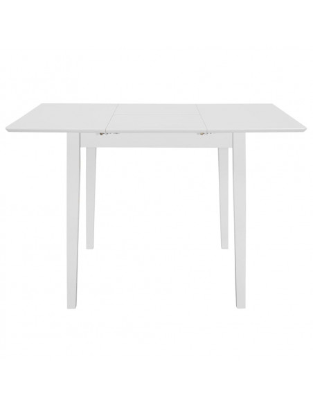 Tavolo da Pranzo Estensibile Bianco (80-120)x80x74 cm in MDF