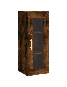 Credenza Rovere Fumo 34,5x34x180 cm in Legno Multistrato 2