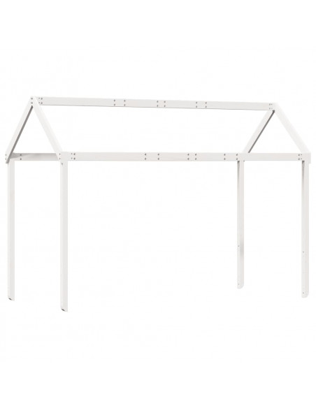 Tetto Letto Bambini Bianco 207x95,5x159 cm Legno Massello Pino