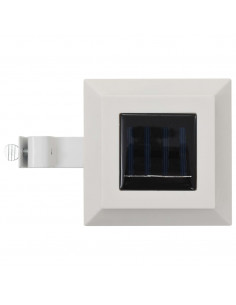 Lampade Solari da Esterno 12 pz LED Quadrate 12 cm Bianche 2