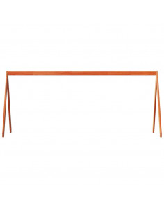 Tetto Letto Bambini Marrone Cera 209x85,5x88 cm Massello Pino