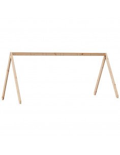 Tetto per Letto Bambini 199x80,5x88 cm Legno Massello di Pino