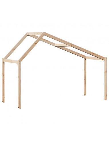 Tetto per Letto Bambini 203x80,5x142 cm Legno Massello di Pino