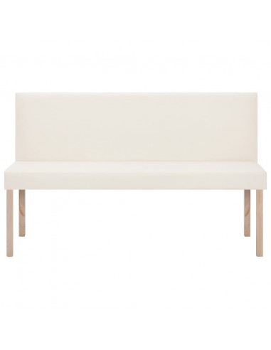 Panca 139,5 cm Crema in Similpelle