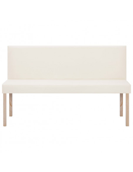 Panca 139,5 cm Crema in Similpelle