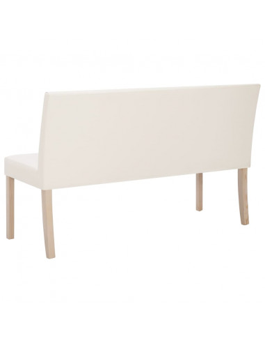 Panca 139,5 cm Crema in Similpelle