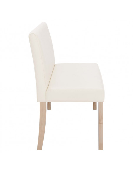 Panca 139,5 cm Crema in Similpelle