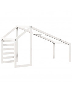Tetto per Letto Bambini Bianco 198x87x113cm Legno Massello Pino