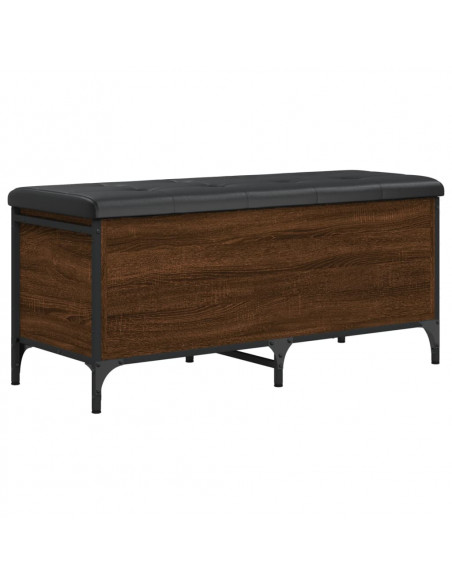 Panca Portaoggetti Rovere Marrone 102x42x45cm Legno Multistrato