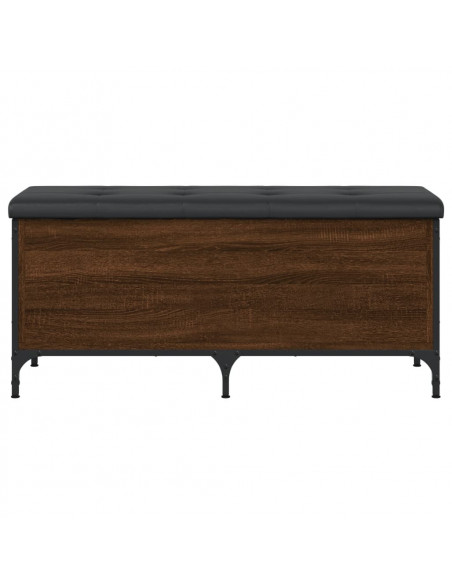 Panca Portaoggetti Rovere Marrone 102x42x45cm Legno Multistrato