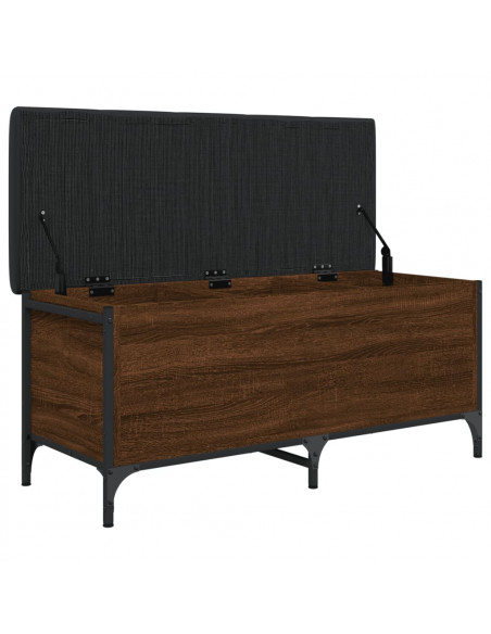 Panca Portaoggetti Rovere Marrone 102x42x45cm Legno Multistrato