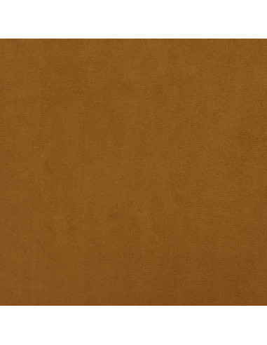 Poggiapiedi Marrone 60x60x36 cm in Velluto