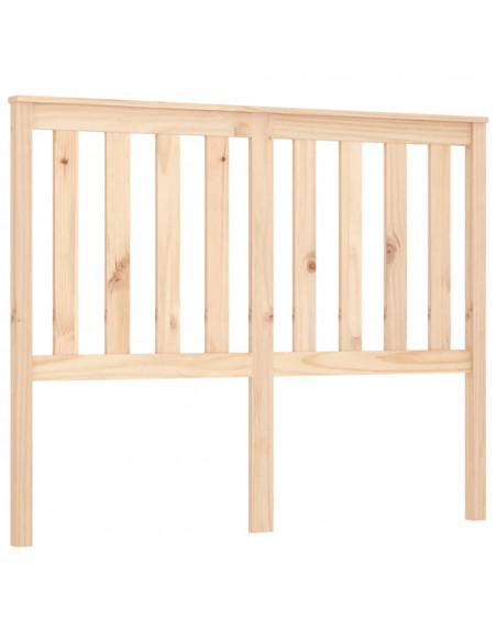 Testiera per Letto 126x6x101 cm in Legno Massello di Pino