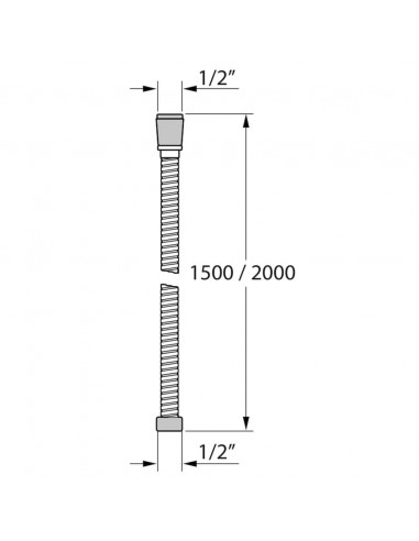 Tiger Tubo per Doccia Excellencehose 150 cm in Acciaio Inox Spazzolato