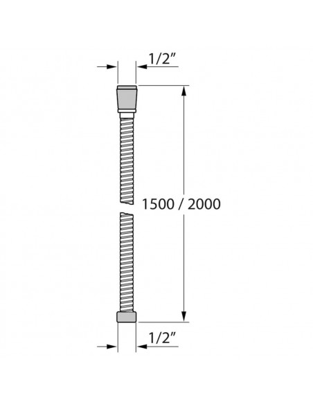 Tiger Tubo per Doccia Excellencehose 150 cm in Acciaio Inox Spazzolato